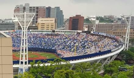 新井ホールからハマスタ