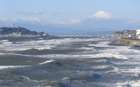 江の島と富士